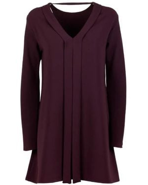 Marella Open Back Dress - Purple