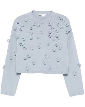 JW Anderson Pullover Mit Strukturiertem Pompon - Blau