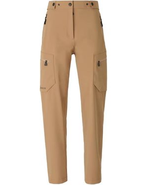 Moncler Cargohose mit Logo-Print - Natur
