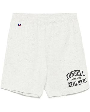 Chocoolate Logo-Print Shorts - White