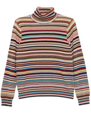 Paul Smith Gestreifter Rollkragenpullover - Mehrfarbig