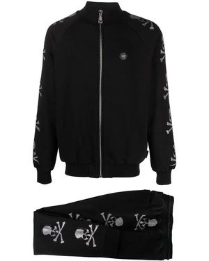 Philipp Plein Skull-Motif Track Jacket - Black