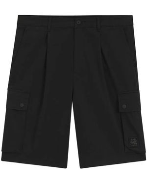 HUGO X Rb Pleated Cargo Shorts - Black