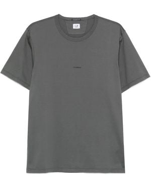 C.P. Company Logo-Print Cotton T-Shirt - Gray