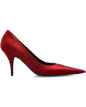 Balenciaga Pointed Logo-detail Pumps - レッド