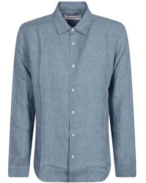 Orlebar Brown Giles Long-Sleeve Shirt - Blue