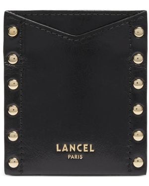 Lancel Tarjetero Con Apliques - Negro