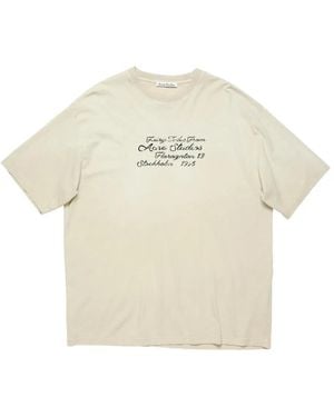Acne Studios T-Shirt Con Grafica - Bianco