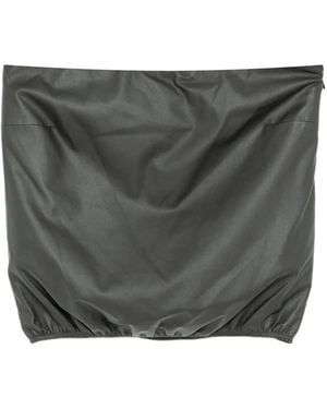 Alexander Wang Leather Strapless Top - Grey