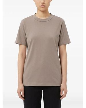 Fear Of God Ribbed Logo-Patch T-Shirt - Grey