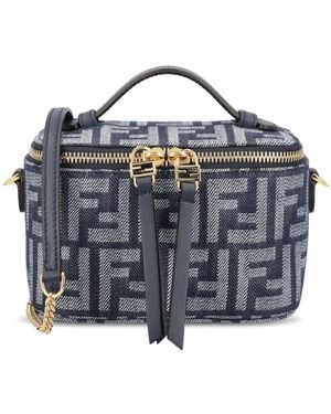 Fendi Denim Vanity Case - Blue