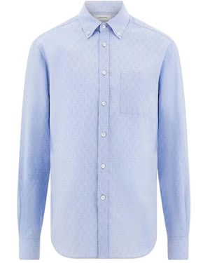 Ferragamo Monogram Shirt - Blue