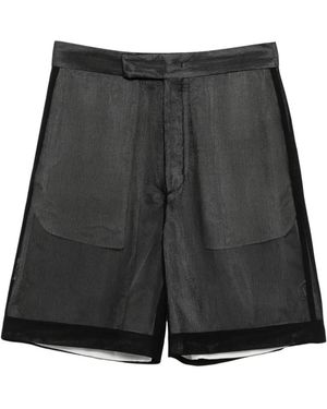 SAPIO Shorts Con Finitura A Rilievo - Nero