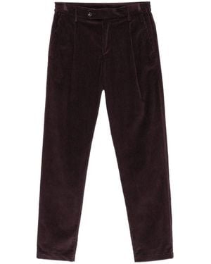 Eleventy Pleated Corduroy Trousers - Black
