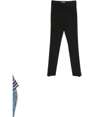 LA PISCINE Split-Hem Trousers - Black