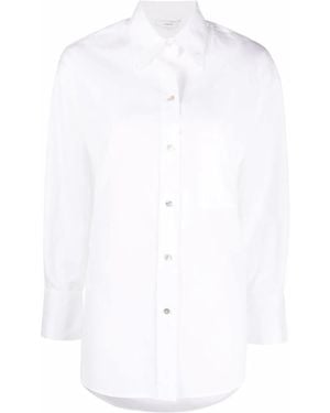 Vince Relaxed Fit Long Sleeve Shirt - White