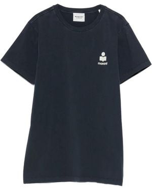 Isabel Marant Aby Cotton T-Shirt - Blue