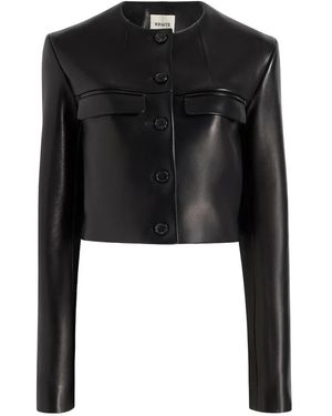 KHAITE Leather Jacket - Black