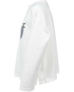 CEDARWOOD Ats Slogan-Print Long-Sleeve T-Shirt - White