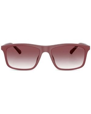 Emporio Armani Matte Rectangle Sunglasses - Pink