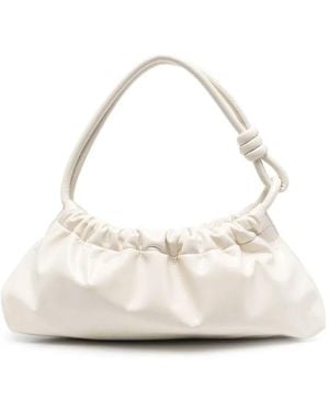 Nanushka Valerie Ruched Tote Bag - Natural