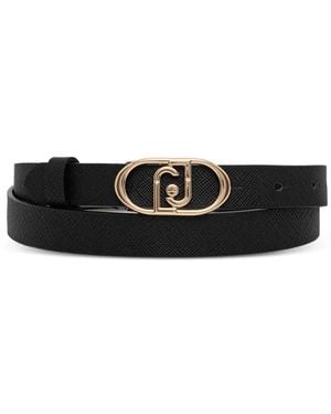 Liu Jo Logo Buckle Belt - White