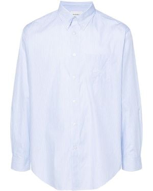 Drole de Monsieur La Chemise Rayée Cotton Shirt - White