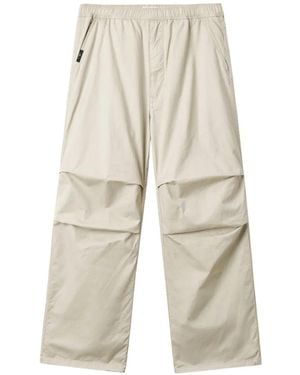 Izzue Logo-Patch Pants - White