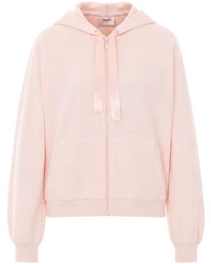 Repetto Satin-Ribbon Hoodie - Pink