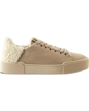 Högl Fluffy Lace-Up Trainers - Natural