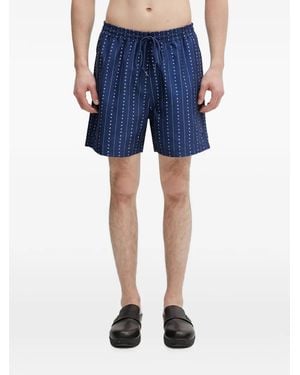 Carhartt Slater Logo-Print Swim Shorts - Blue