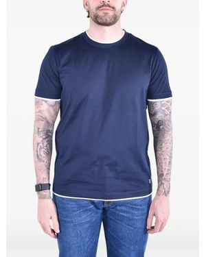 Dondup T-Shirt Con Rifinitura A Contrasto - Blu