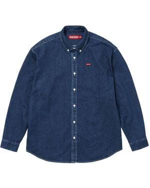 Supreme Chemise Small Box En Jean - Bleu