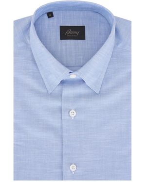 Brioni Button-Up Shirt - Blue
