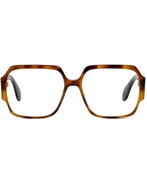Gigi Studios Neira Square-Frame Glasses - Brown