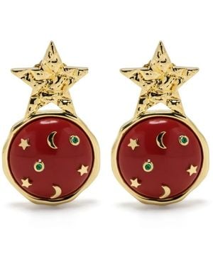 Eshvi Pendientes Galaxy Star - Rojo