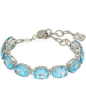 Dolce & Gabbana Bracelet Anna En Or Blanc 18Ct - Bleu