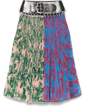 Chopova Lowena Falda midi Mosey - Azul