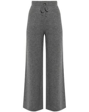 Theory Flared Knit Trousers - Grey
