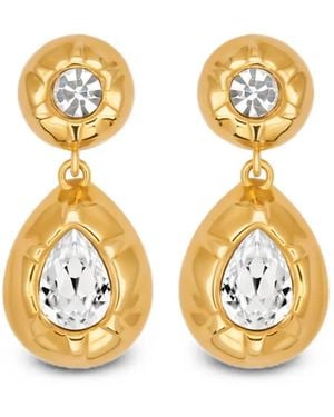 Oscar de la Renta Scramble Drop Earrings - Metallic