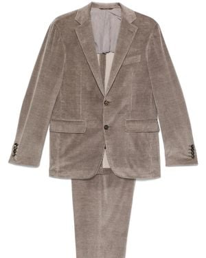 Canali Traje de pana - Neutro
