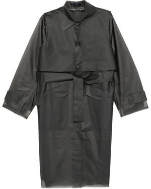 Soeur Belted Trench Coat - Gray