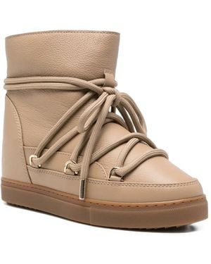 Inuikii Wedge Leather Boots - Natural