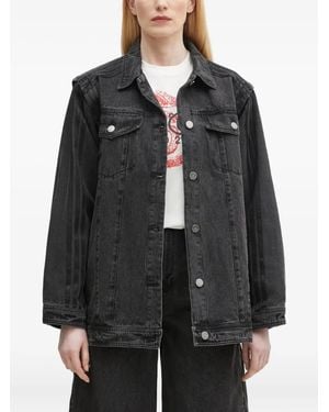 adidas Panelled Denim Jacket - Black