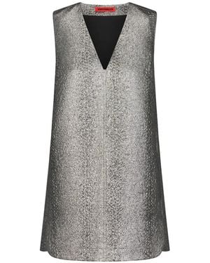 Simon Miller Fountain Metallic Mini Dress - Grey
