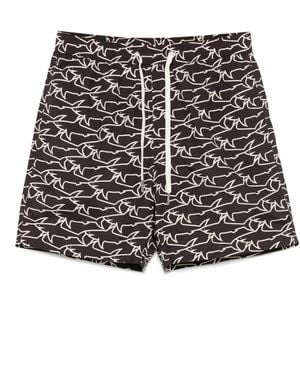 Paul & Shark Costume Da Bagno Con Stampa - Nero