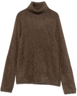 P.A.R.O.S.H. Roll-Neck Knitted Sweater - Brown