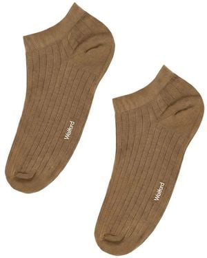 Wolford Ribbed Cotton-Blend Socks - Natural