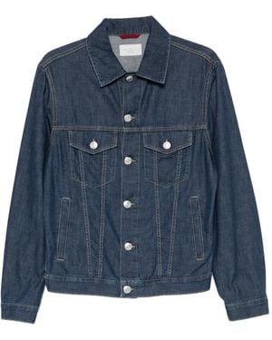 Brunello Cucinelli Button Denim Jacket - Blue