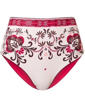 Twinset Bragas de bikini con fular estampado - Rosa